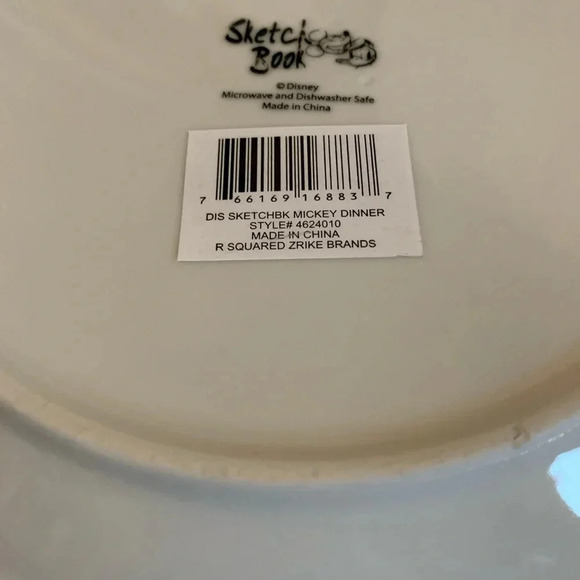 Disney Mickey Mouse Sketch Plate & Bowl - Picture 3 of 5